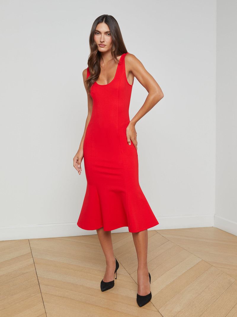 Bisous Flared Midi Dress 2
