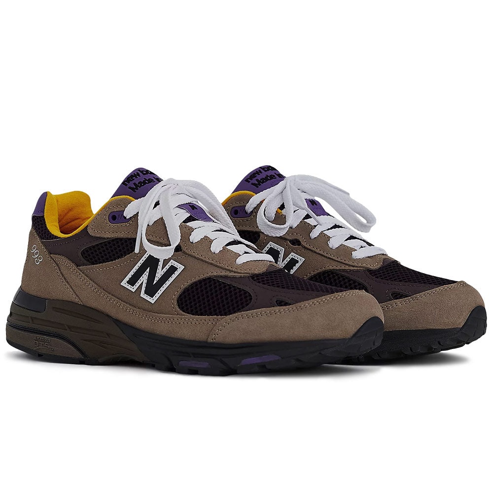 New Balance | Made in USA 993 D Sneakers 'Mushroom / Midnight Violet' - 2