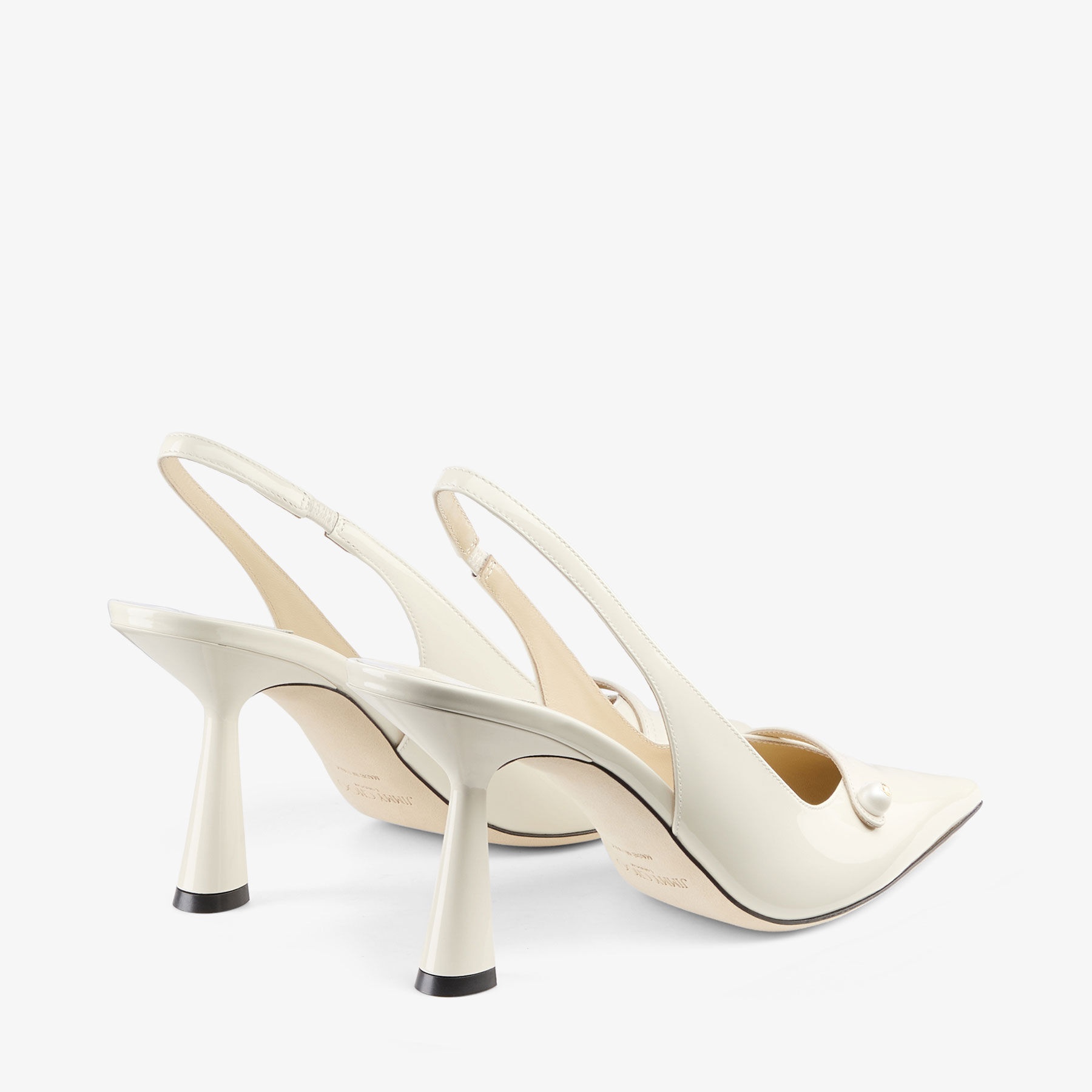 Amita 85
Latte Patent Leather Slingbacks - 5