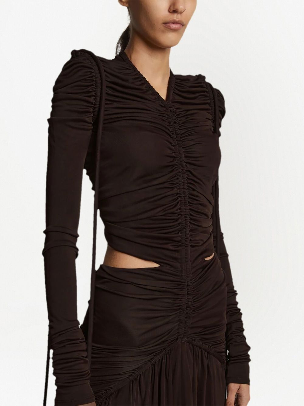 cinched cut-out dress - 5
