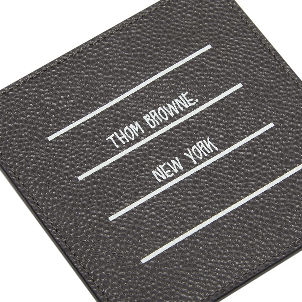 Thom Browne Pebble Grain Single Card Holder - 3