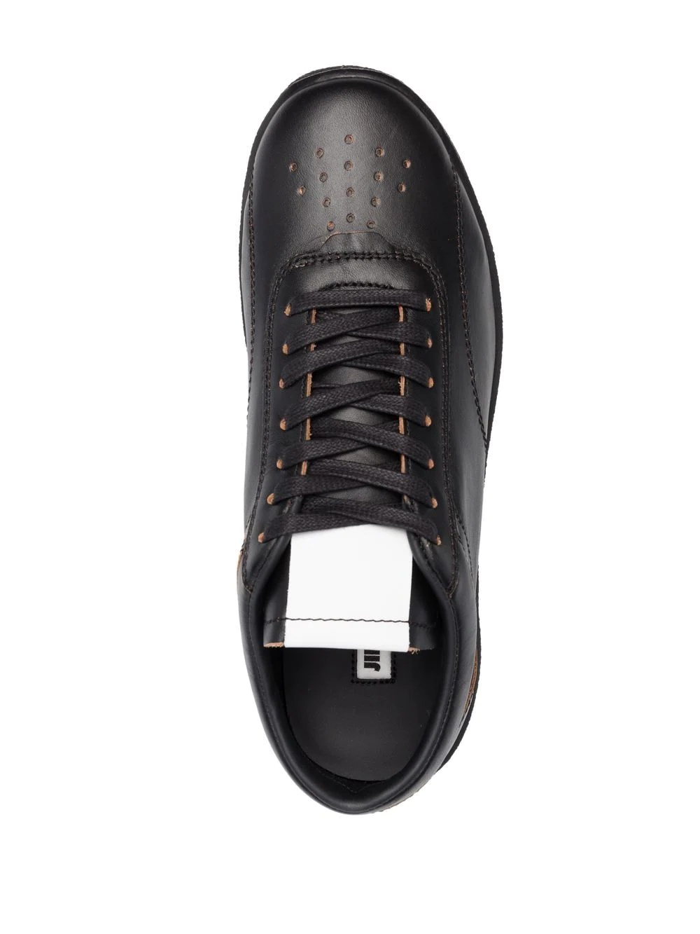 lace-up leather sneakers - 6