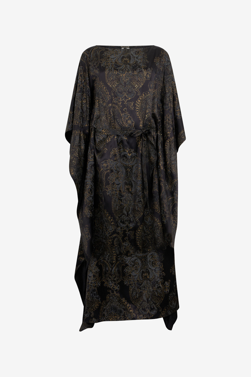 Ornamental Black Print Dress 1