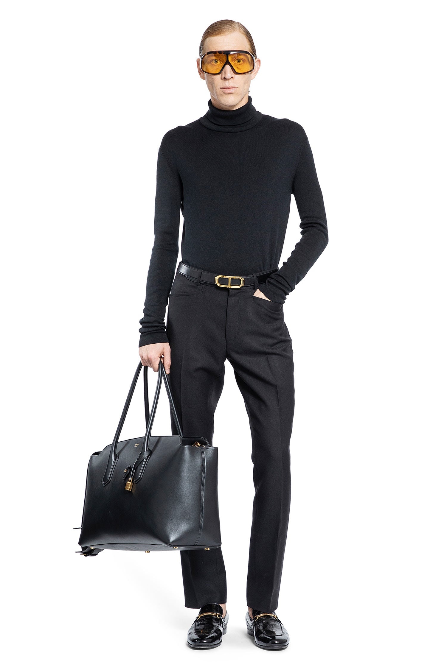 Cotton-Jersey-Stitch-Roll-Neck-Sweater - 4