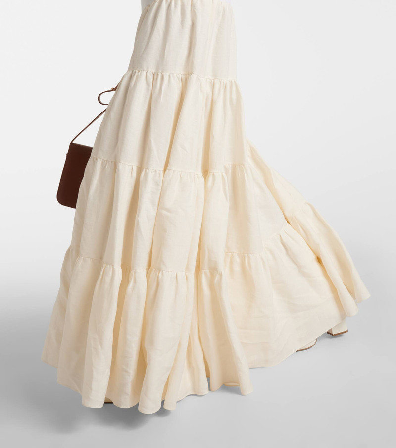 Pozas tiered linen maxi dress 5