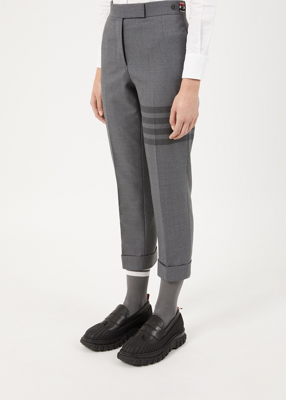 Medium Grey 4-Bar Trousers - 4