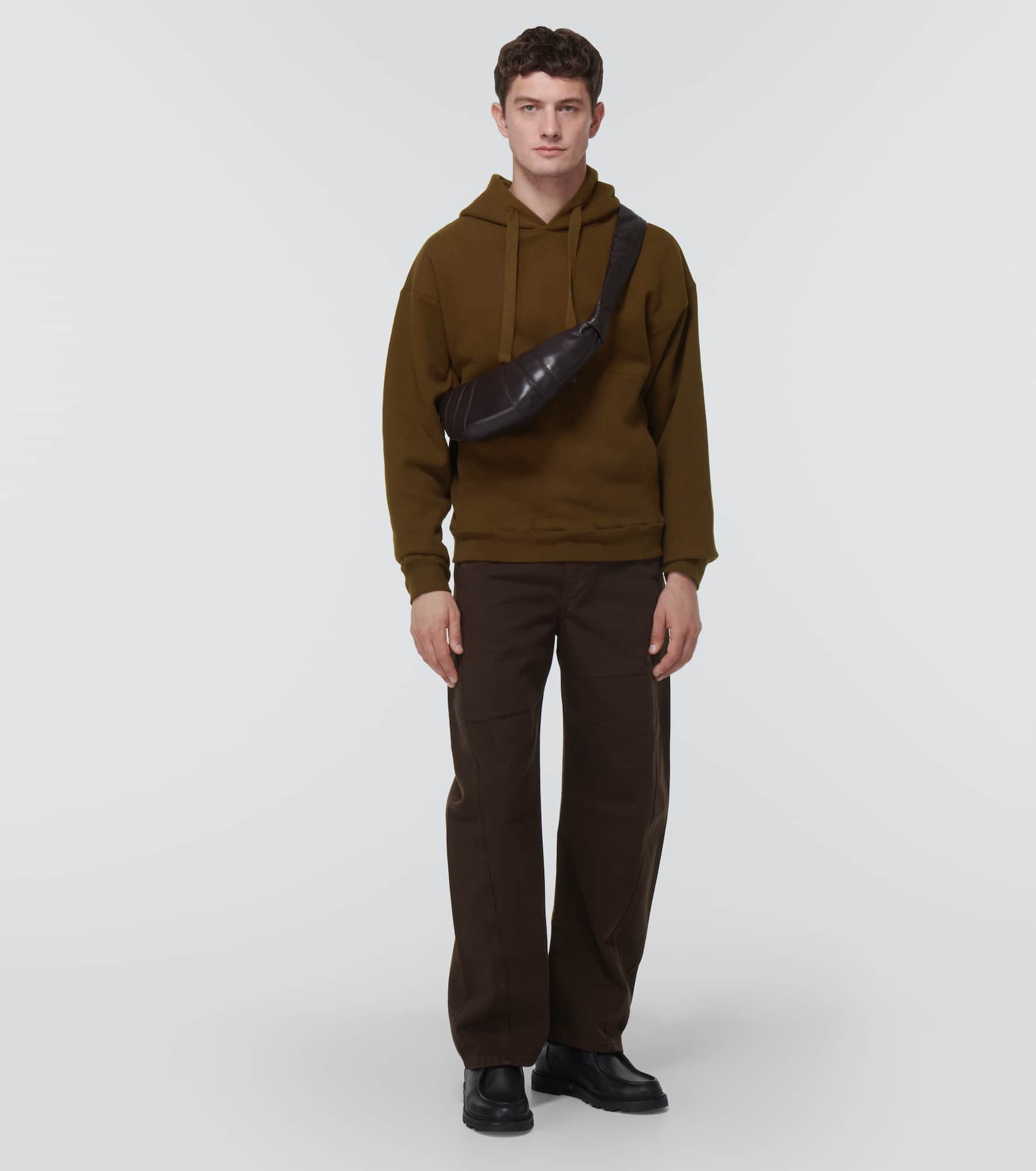 Cotton-blend jersey hoodie - 2