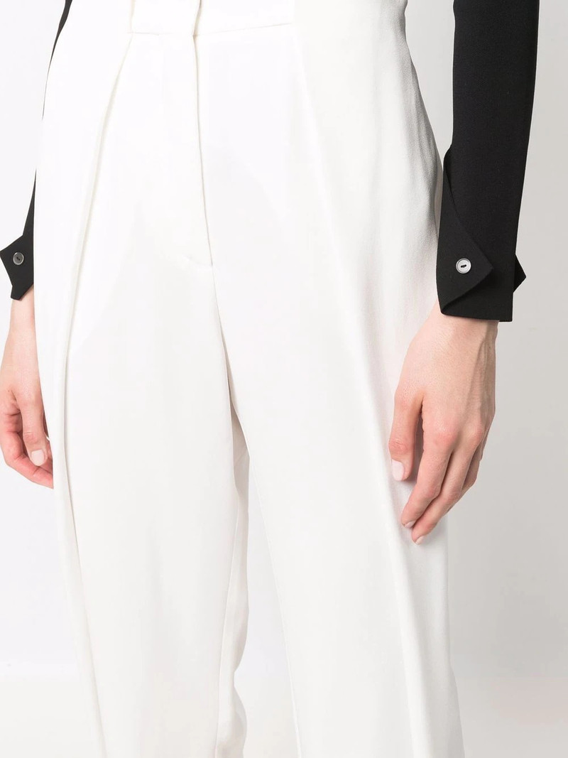 pleated high-waisted trousers 5