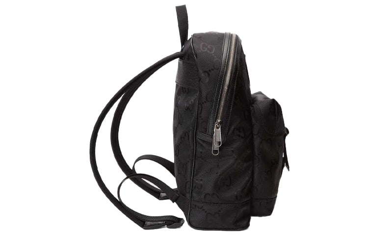 Men's Gucci Off The Grid OTG Environmental Friendly Series Logo Leather Logo Nylon schoolbag Backpac - 3
