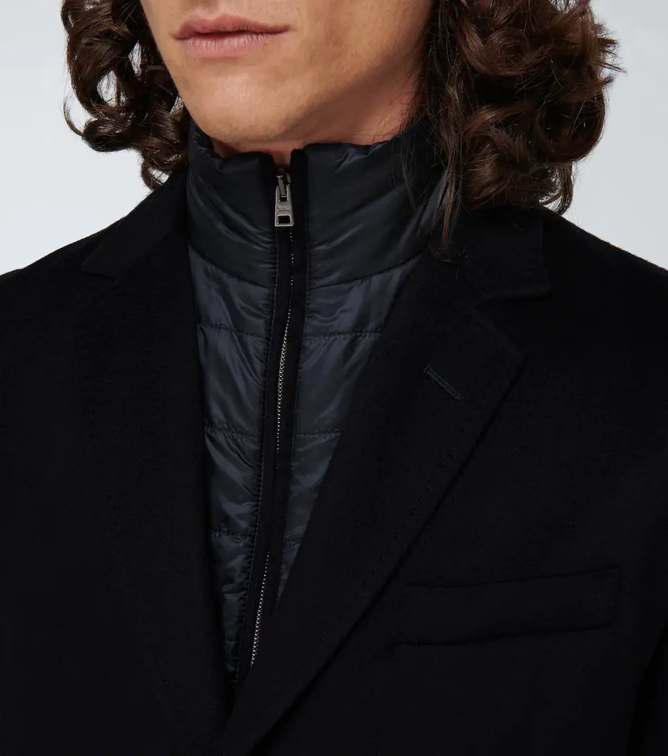 Layered cashmere overcoat - 6