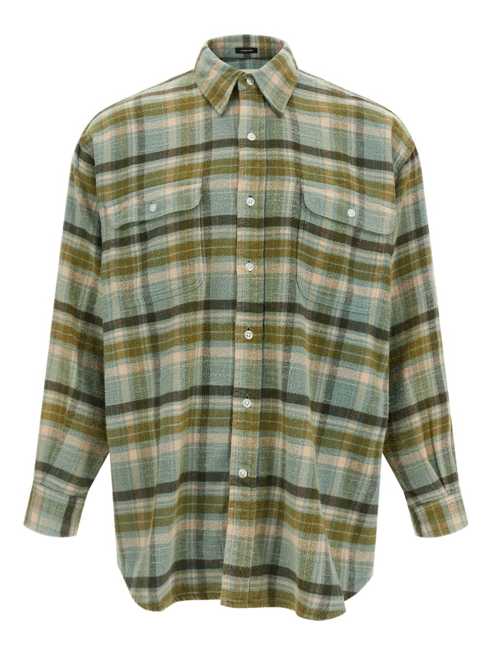 plaid cotton shirt - 1