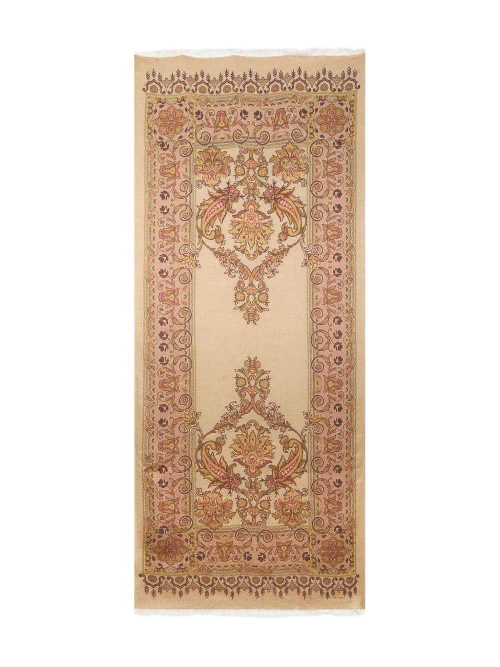 jacquard-paisley scarf - 3