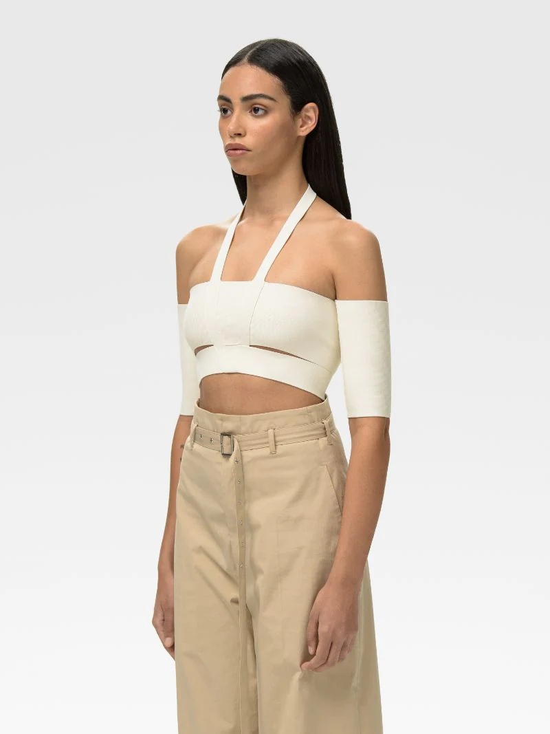 OFF SHOULDER KNIT TOP - 4