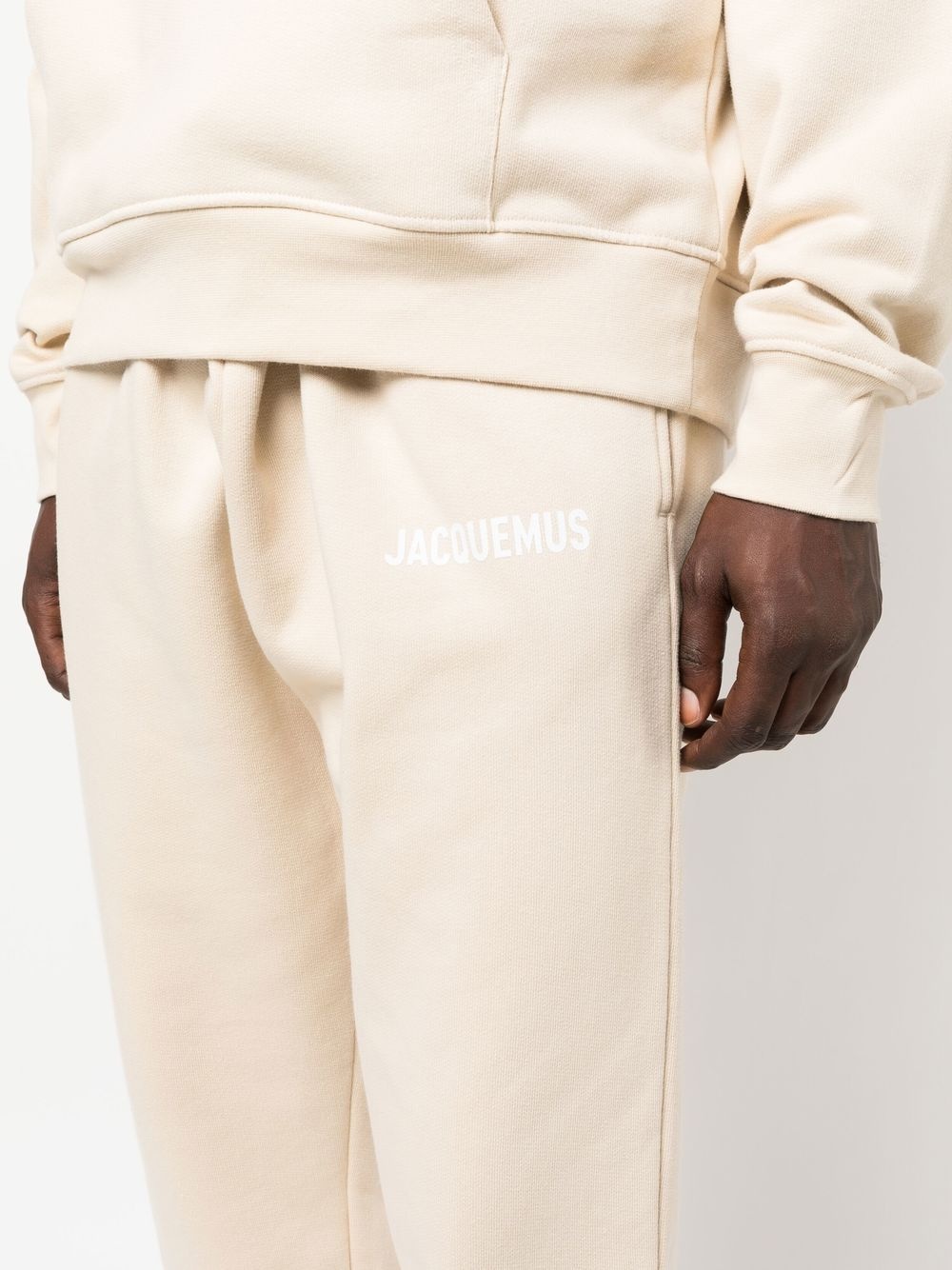 logo-print organic cotton track pants - 6