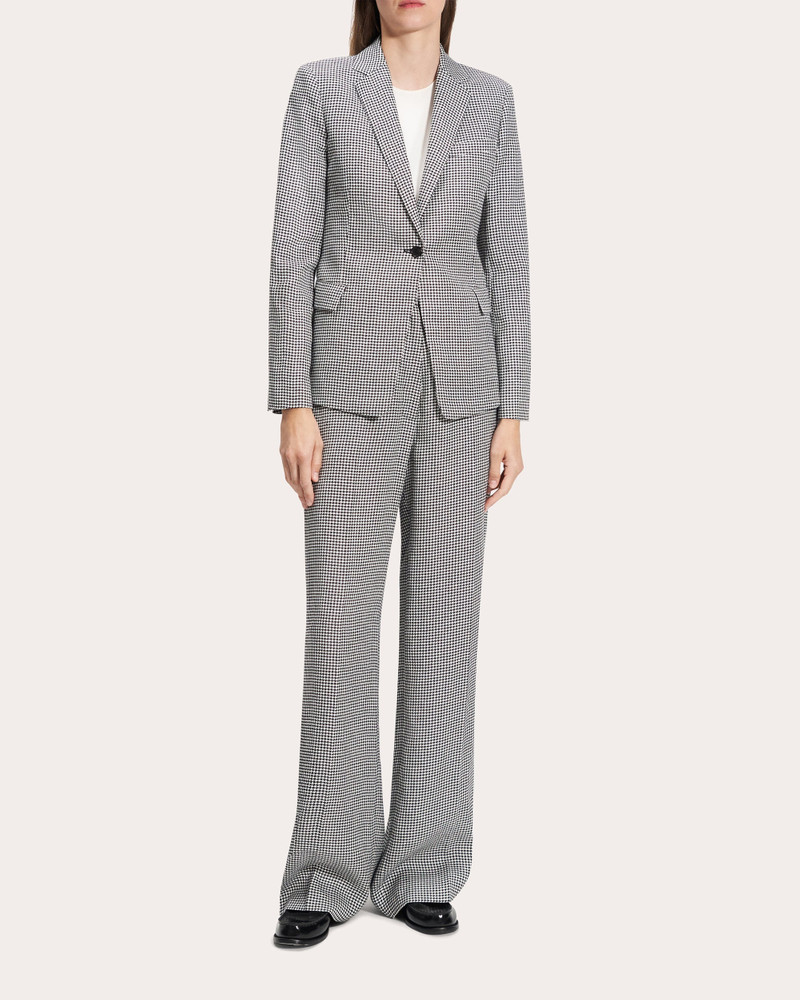 Theory Houndstooth Linen Slim-Fit Blazer outlook