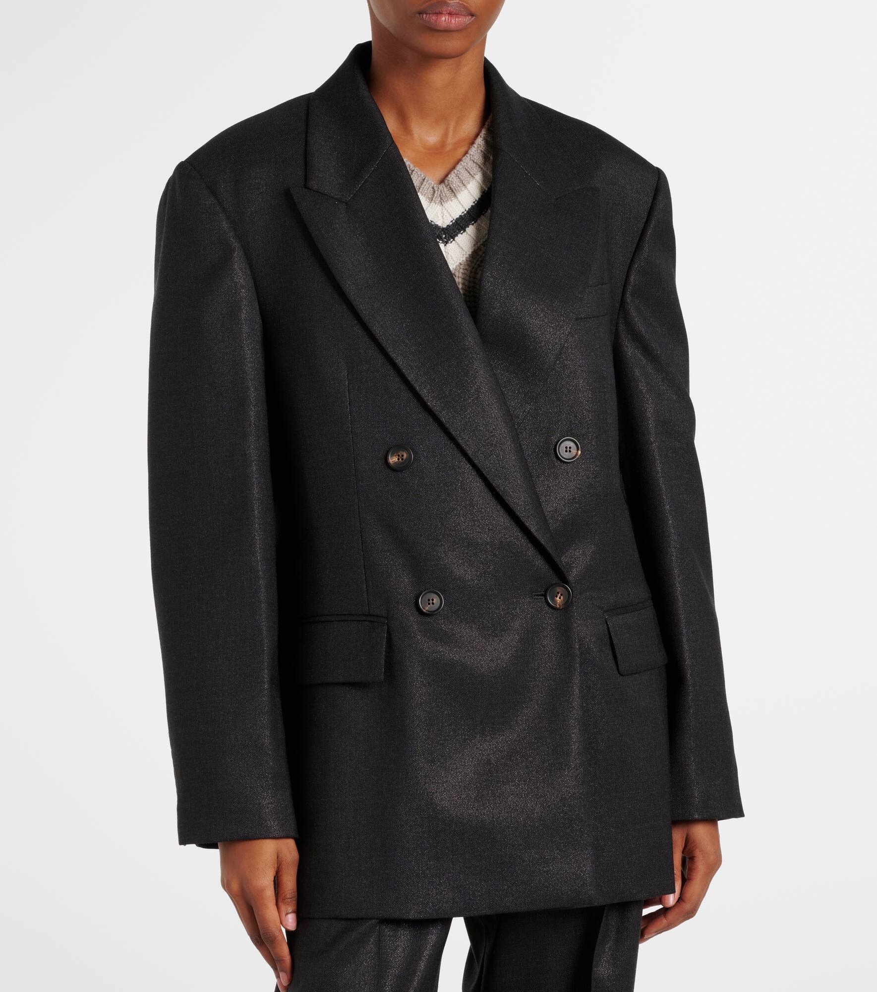 Wool-blend blazer - 6