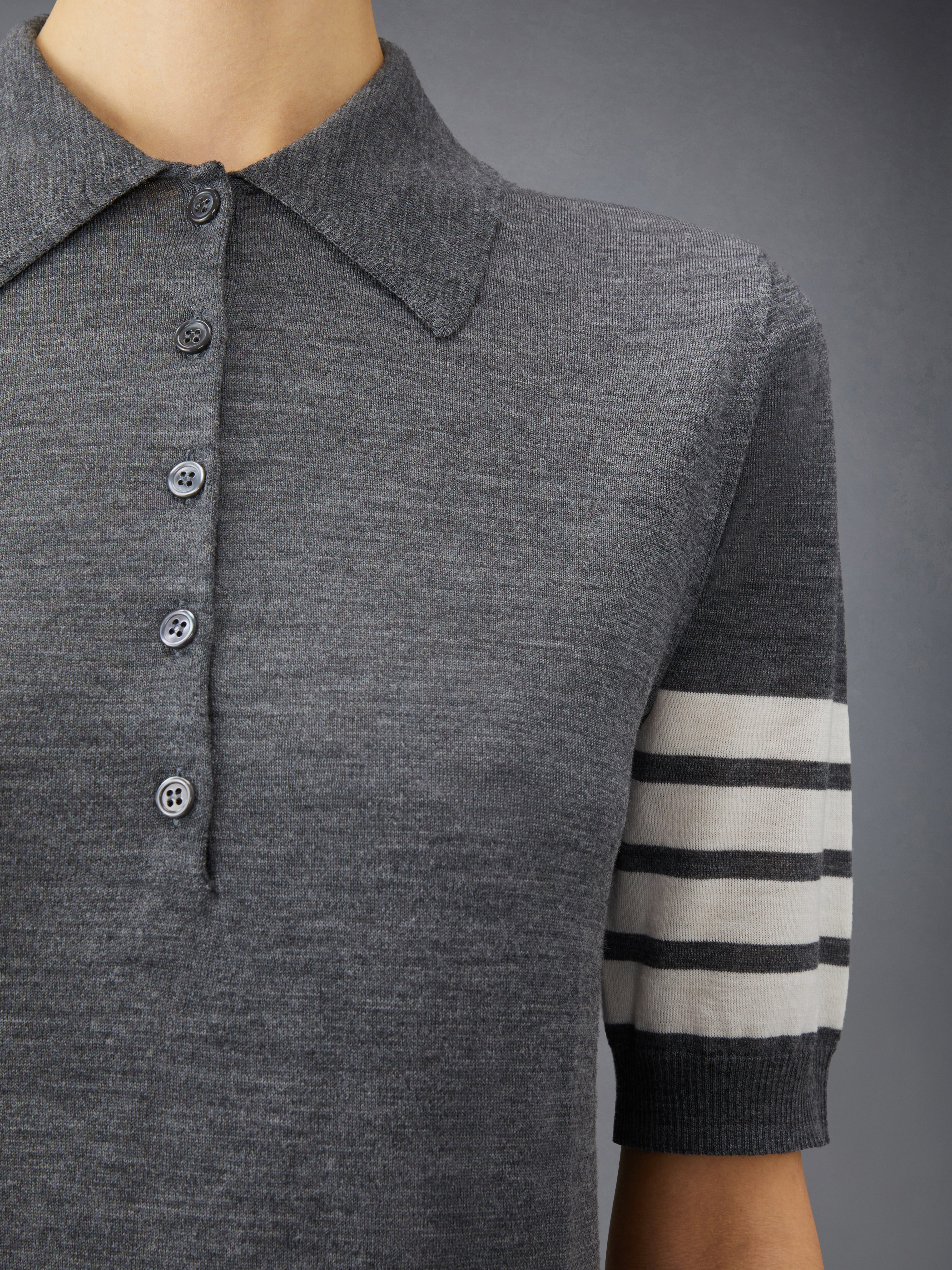 Wool 4-Bar Relaxed Polo - 6