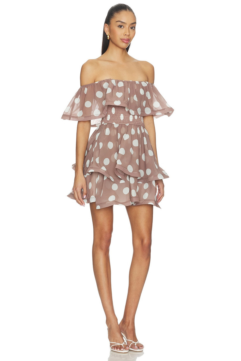 ELLIATT Sola Polka Dot Mini Dress outlook