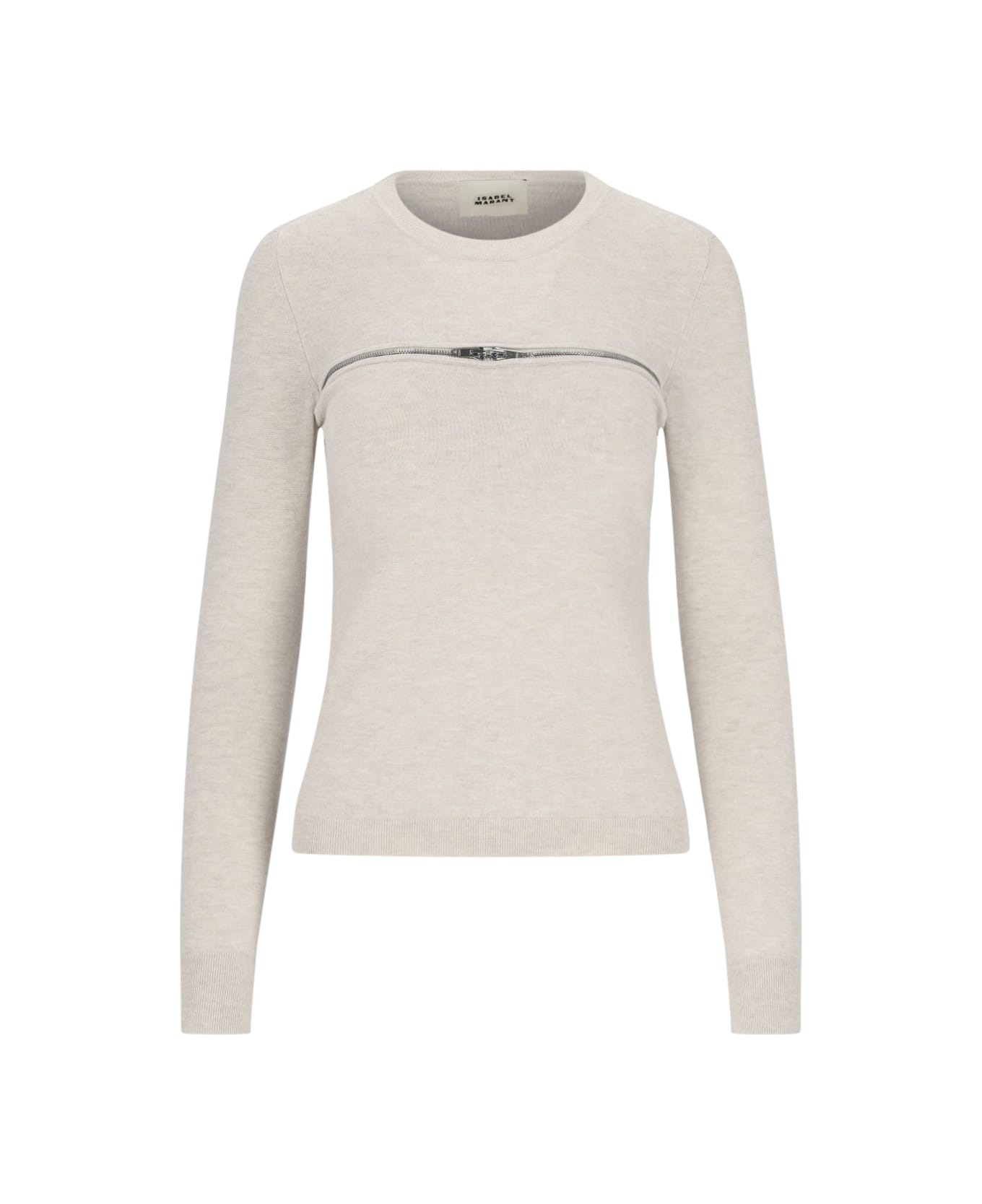 Zip Detail Sweater - 1
