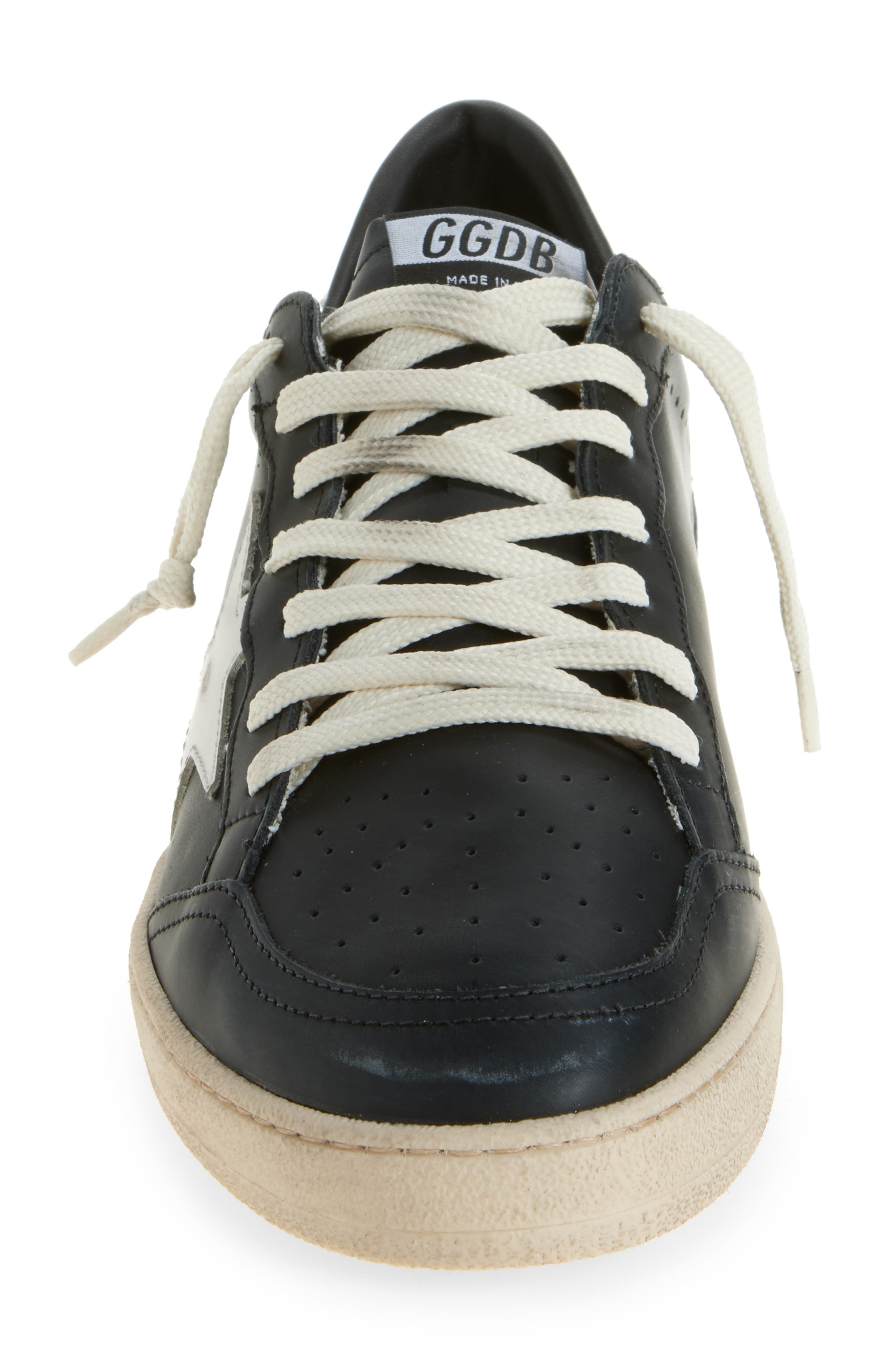 Golden Goose Ball Star Sneaker in Black/White at Nordstrom - 4