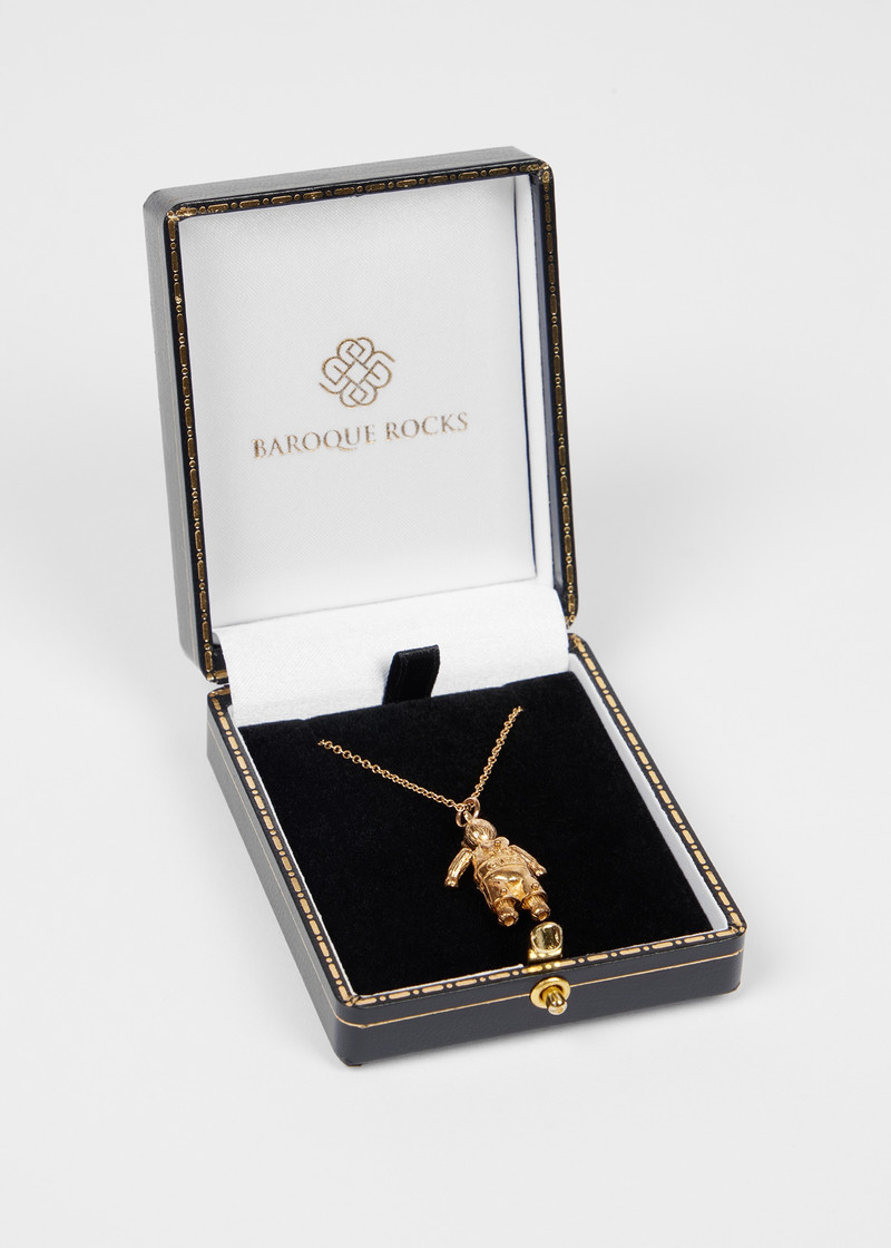 'DAN Articulated Gold Bear' Necklace by Baroque Rocks 4