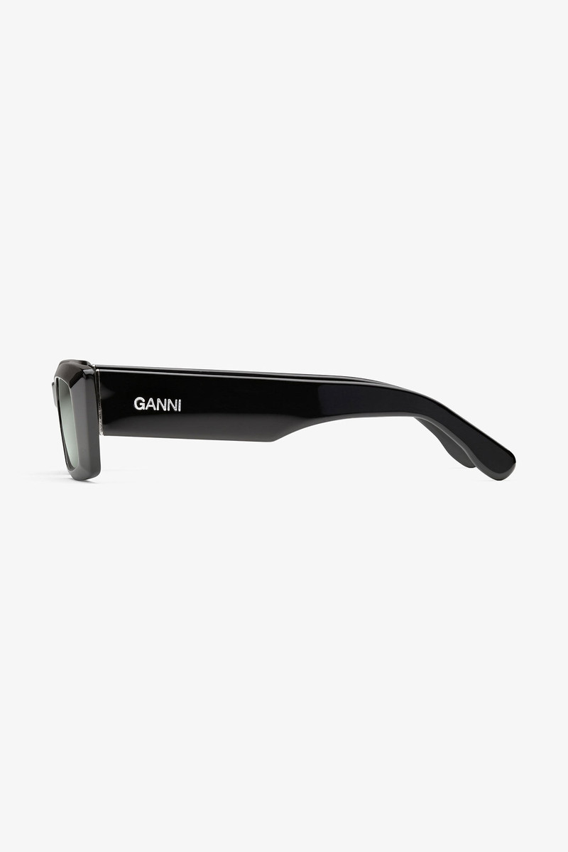 GANNI BLACK RECTANGULAR SUNGLASSES outlook