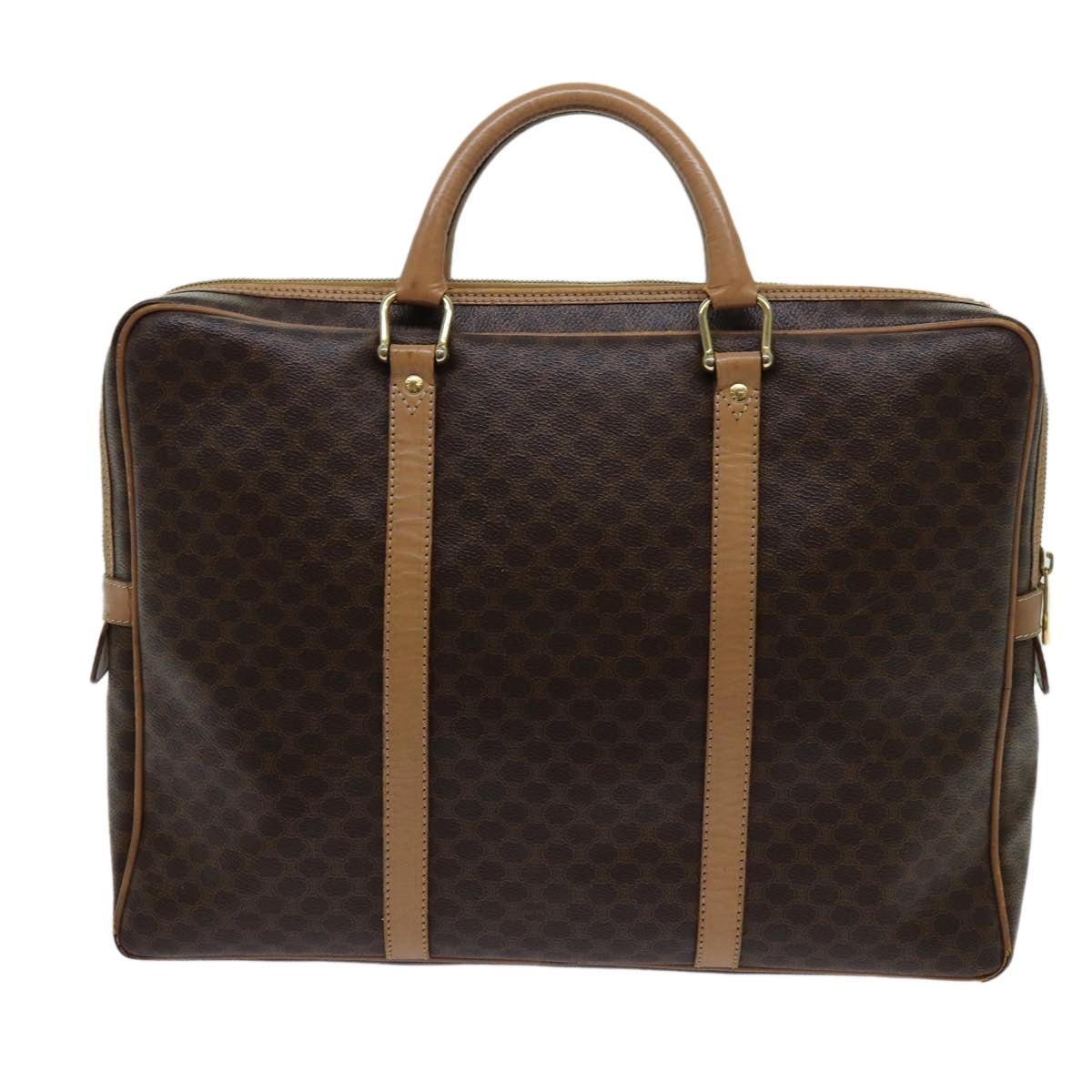 CELINE Macadam Canvas Hand Bag Pvc Brown - 2