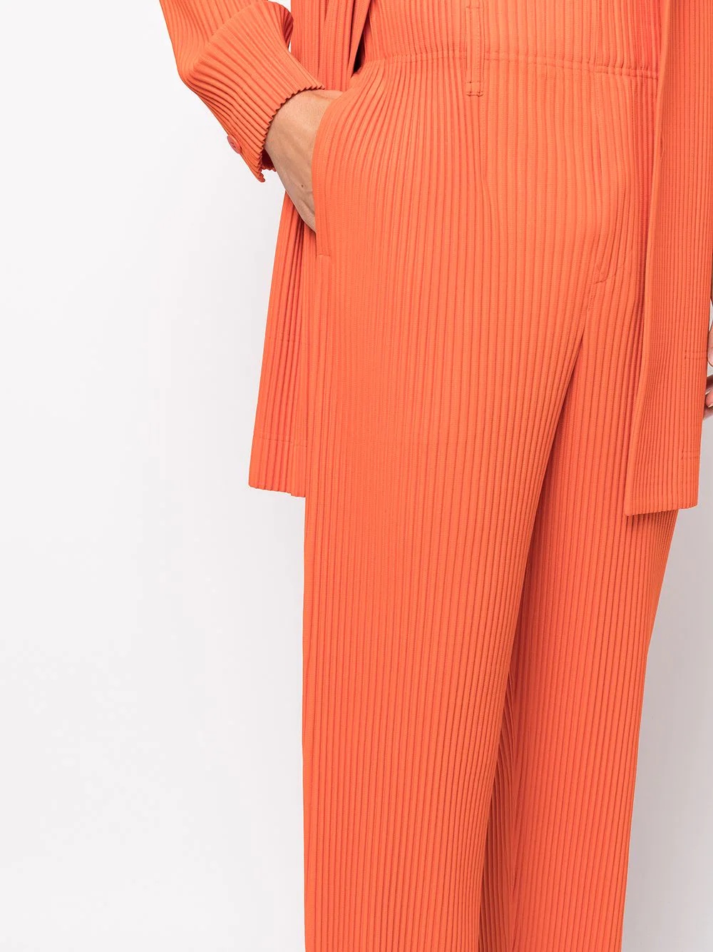 ribbed pull-on trousers - 5