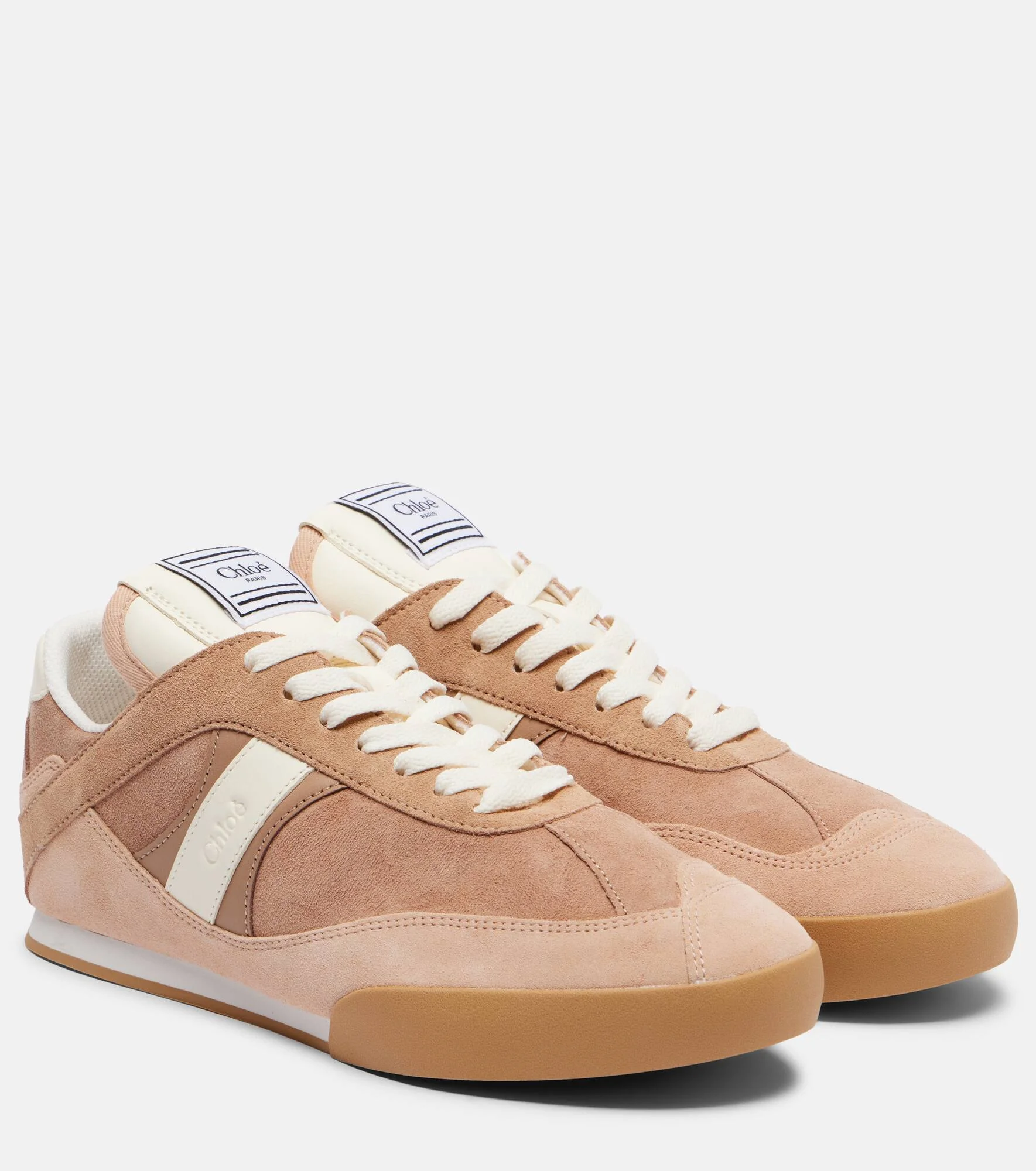 Chloé Kick suede and leather sneakers - 1