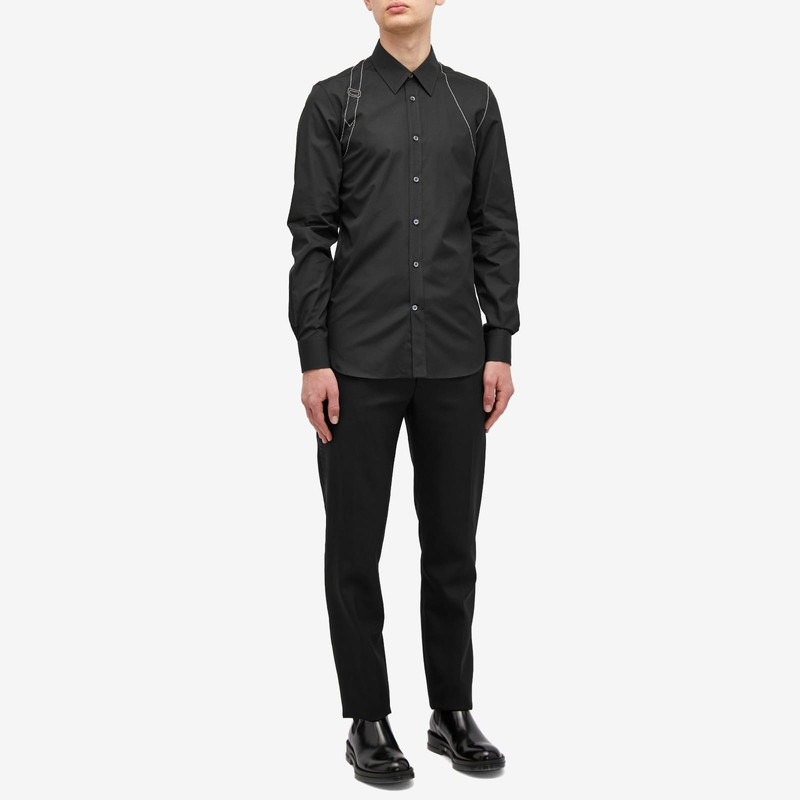 Alexander McQueen Contrast Stitch Harness Shirt 4