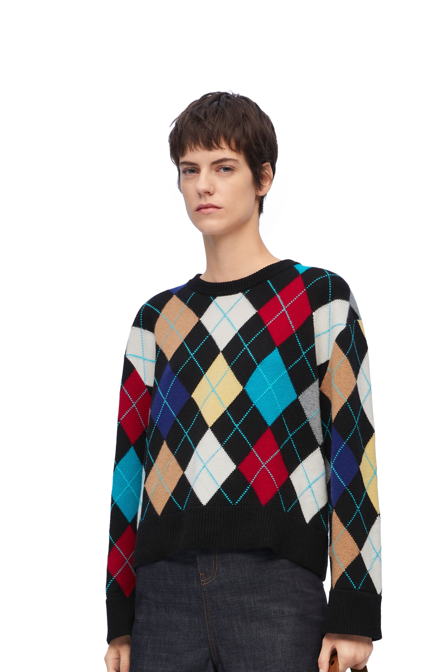 Argyle sweater in wool - 3