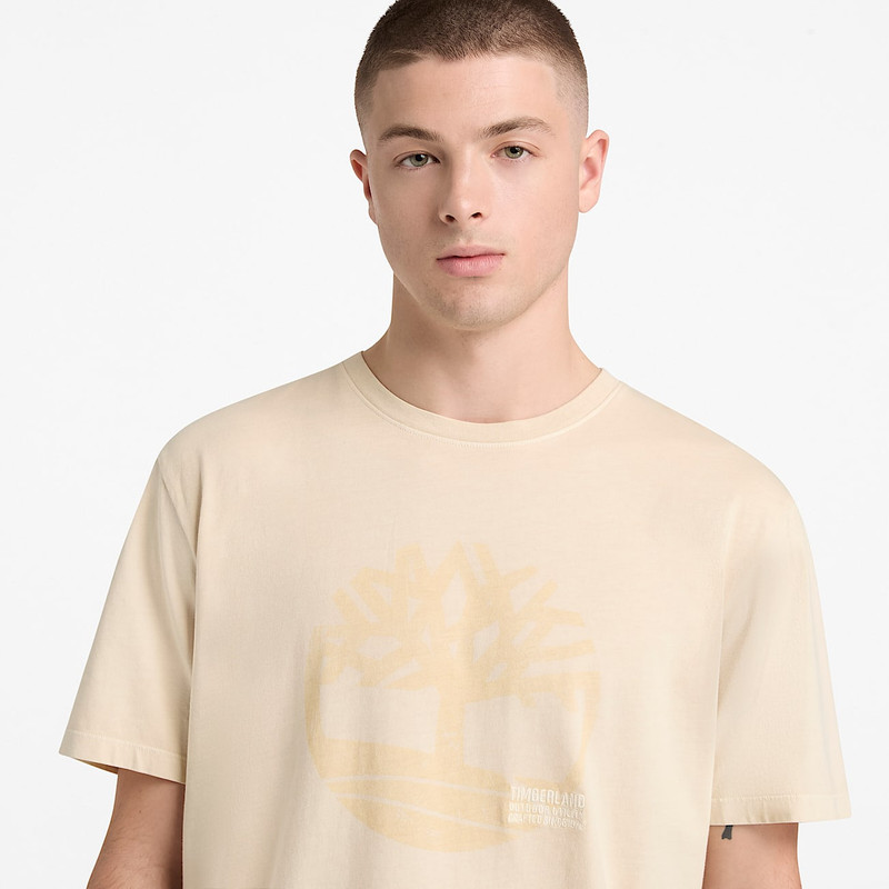 Men's Garment Dyed Logo Graphic T-Shirt 7