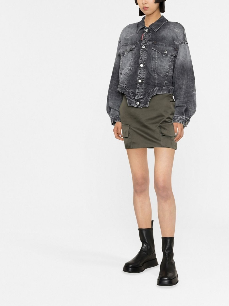 DSQUARED2 cropped denim jacket outlook