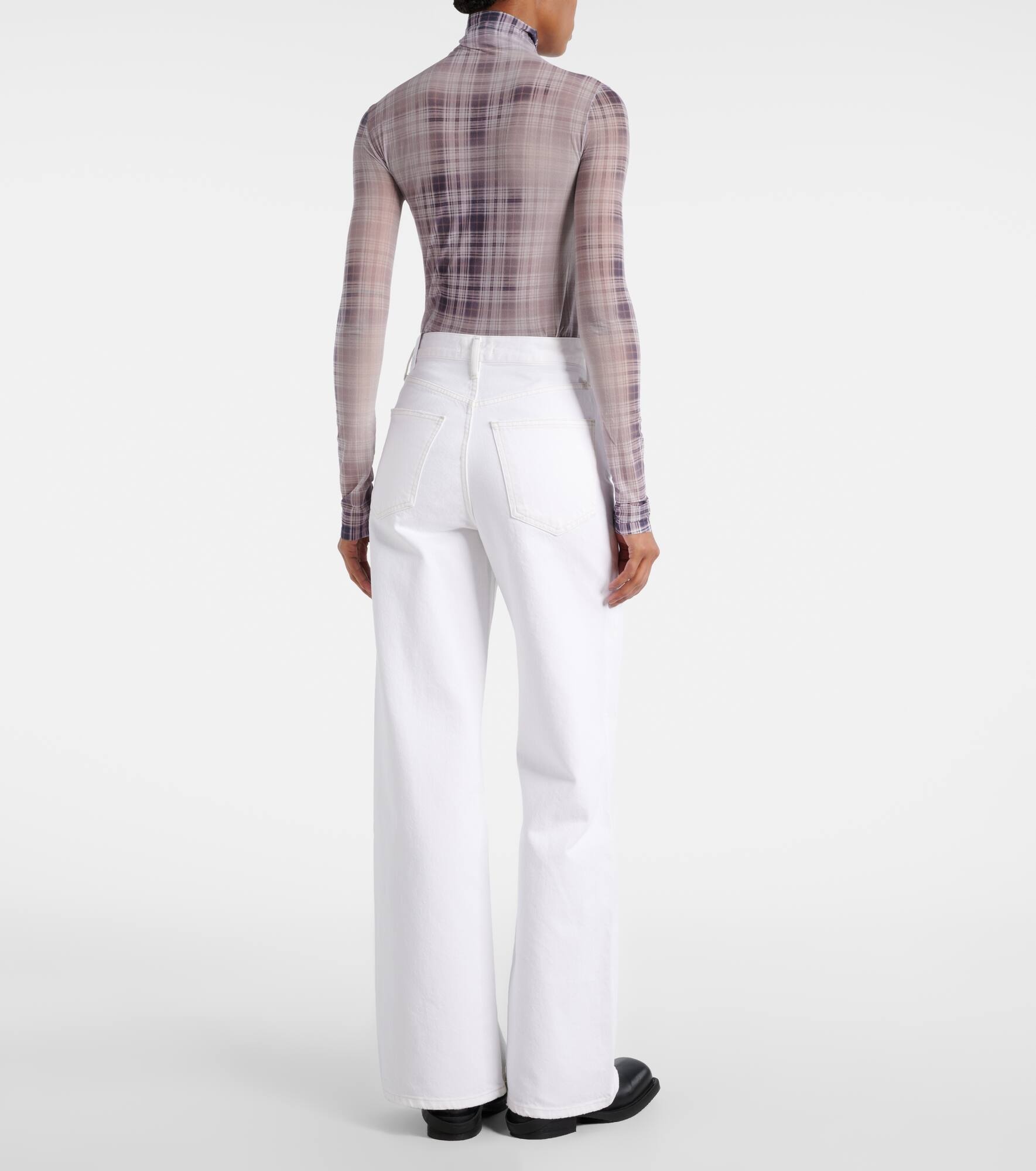 Dame high-rise wide-leg jeans - 3