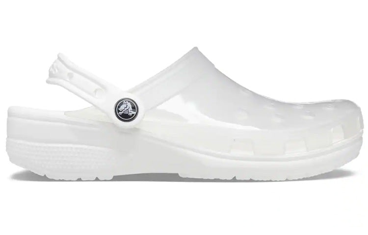 (WMNS) Crocs Jelly Crocs Transparent Unisex White Sandals 206908-100 - 3