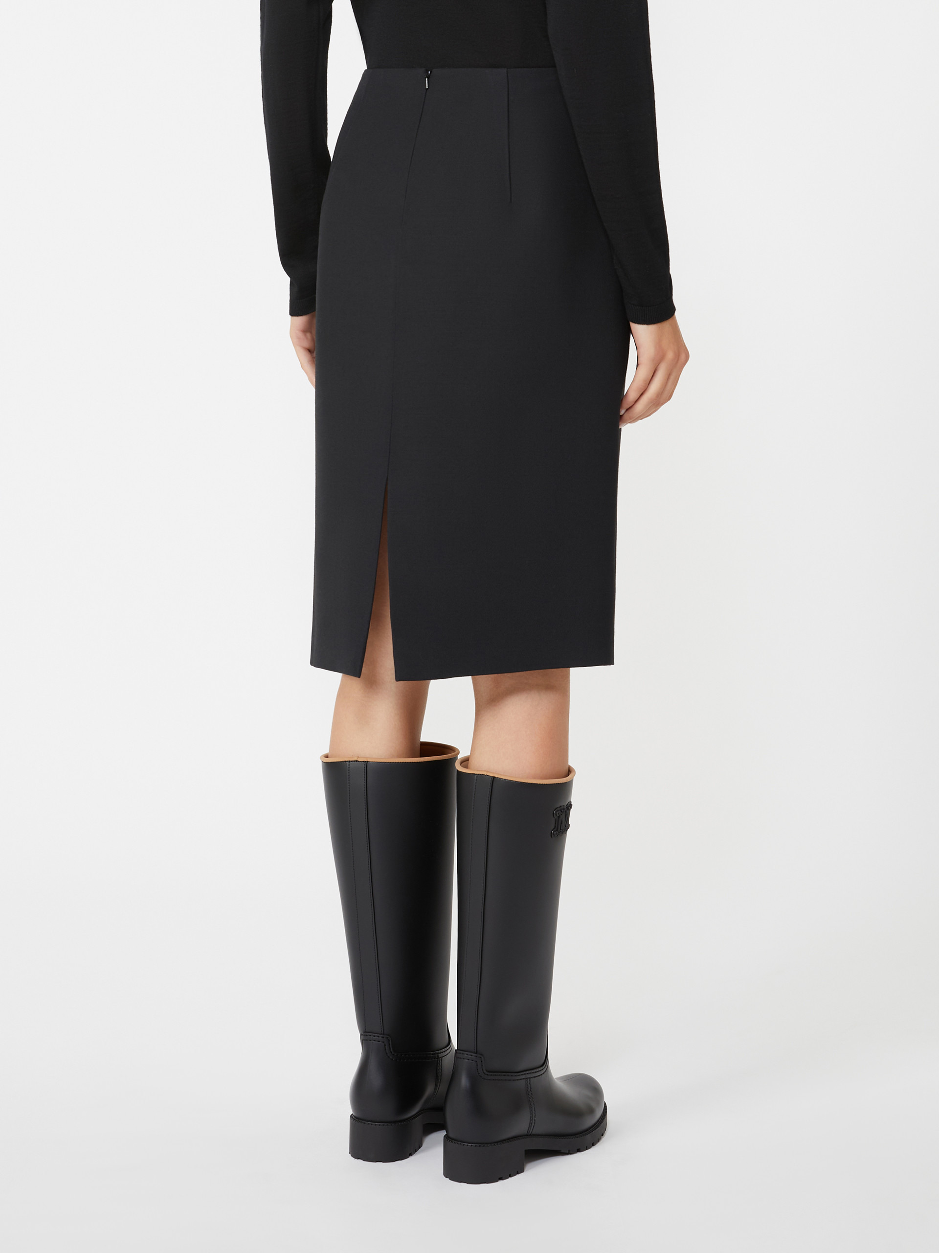 ADORATO1234 Wool and silk pencil skirt - 4