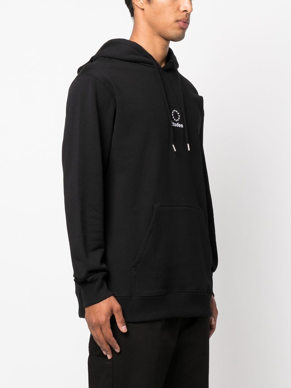 logo-print organic cotton hoodie - 3