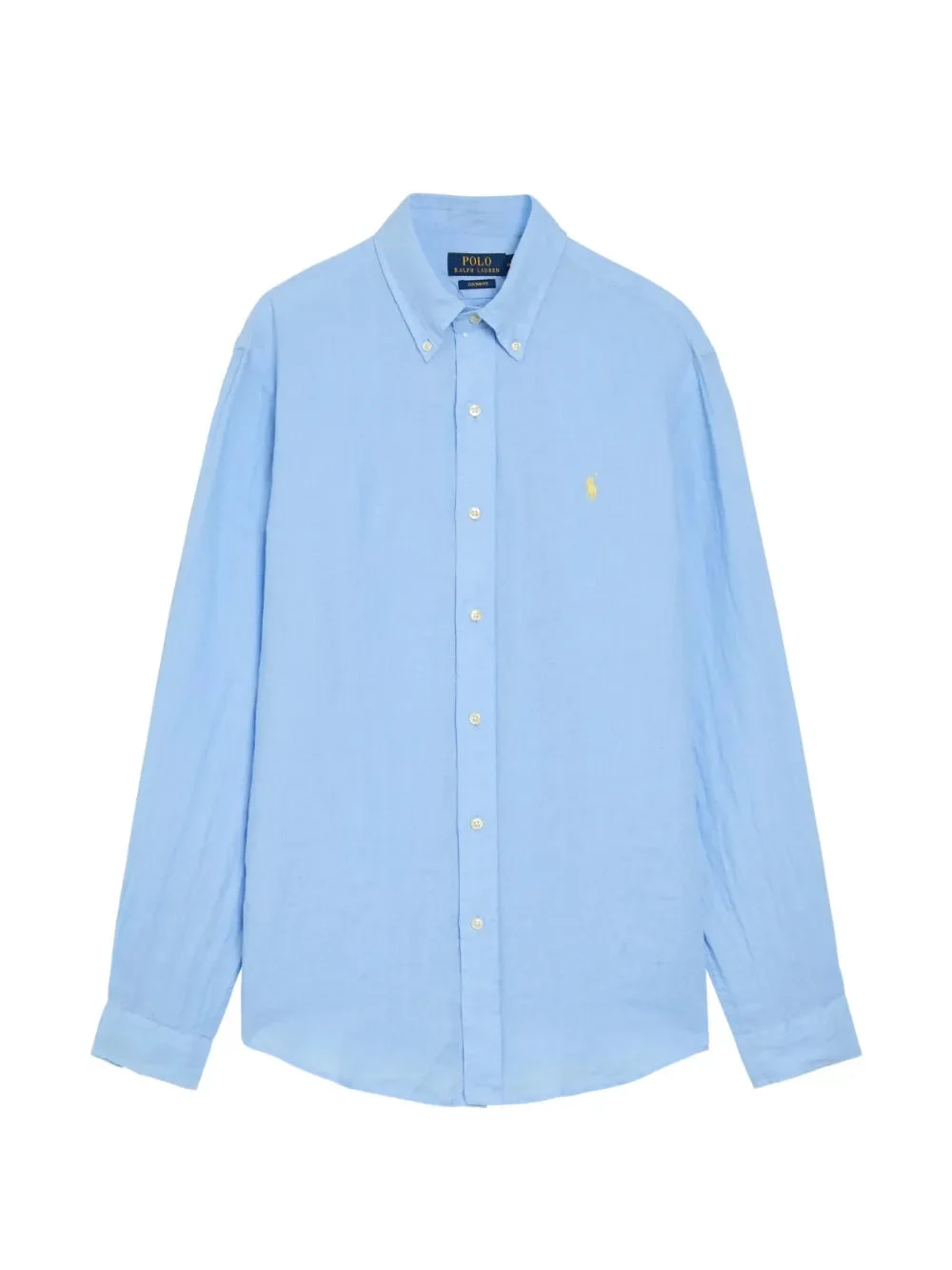 LOGO-EMBROIDERED LINEN SHIRT - 1