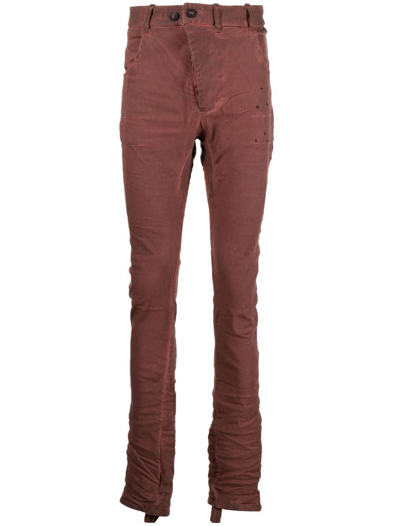 slim-cut denim jeans 1