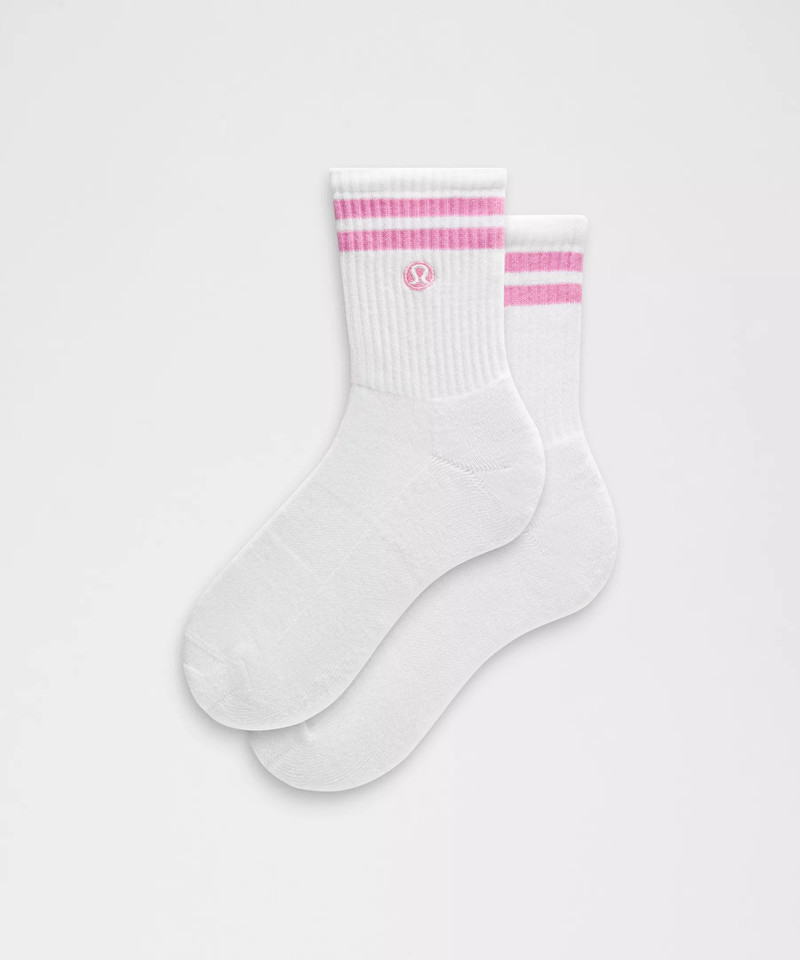 Unisex Daily Essential Quarter Socks *Stripe 1