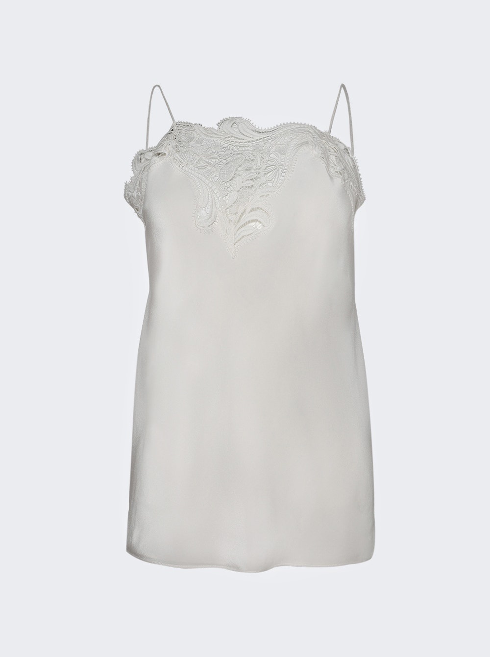 Lace Tank Top Mascarpone White - 1