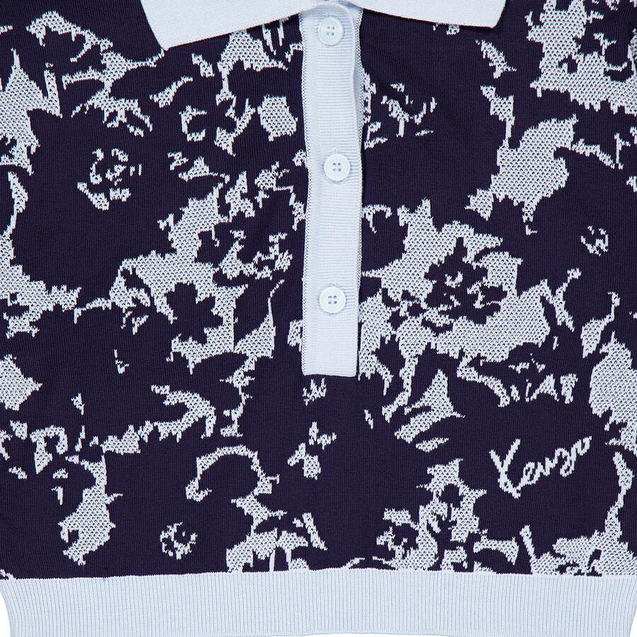Kenzo Flower Camo Pattern Cropped Top - 2