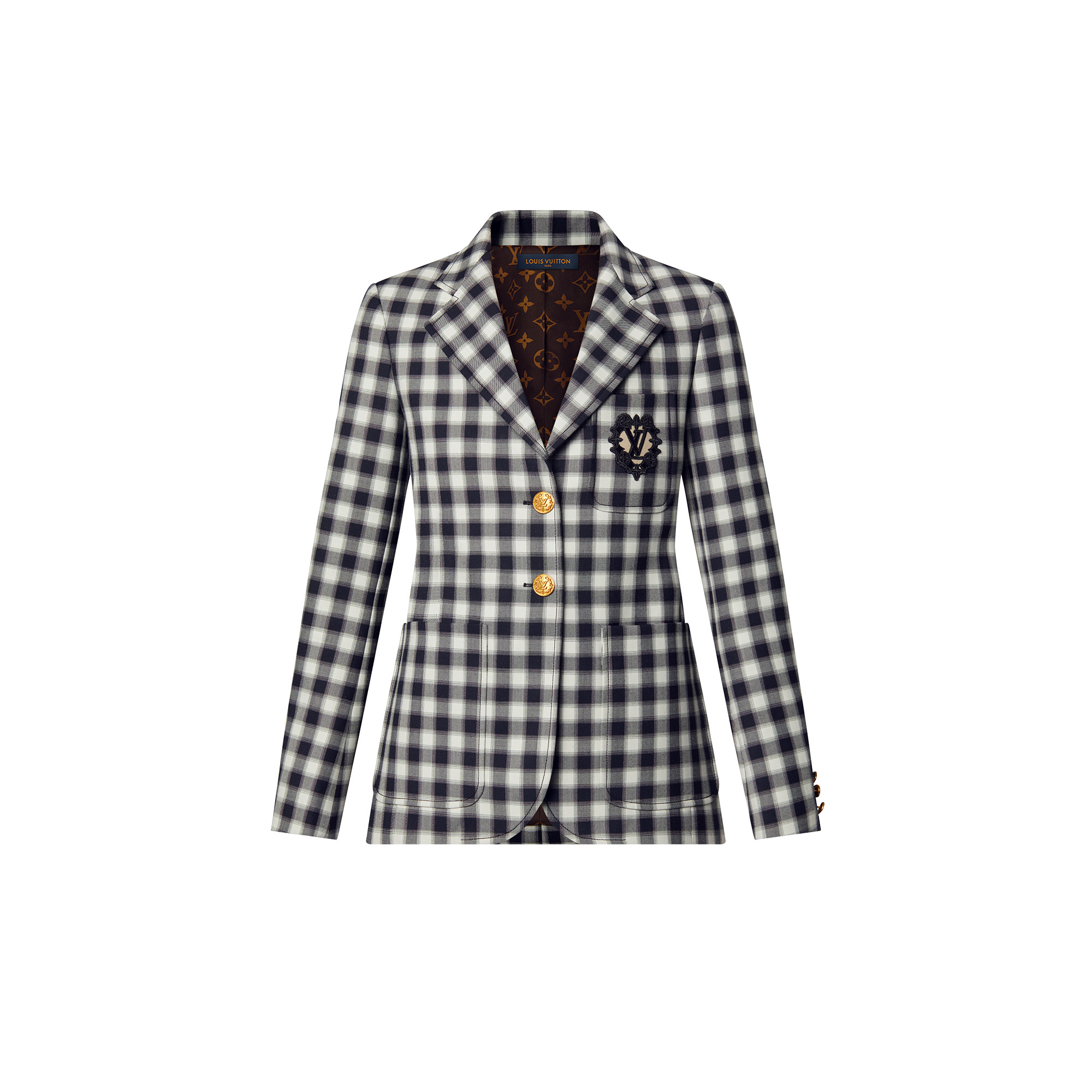 Vichy Check Preppy Blazer - 1