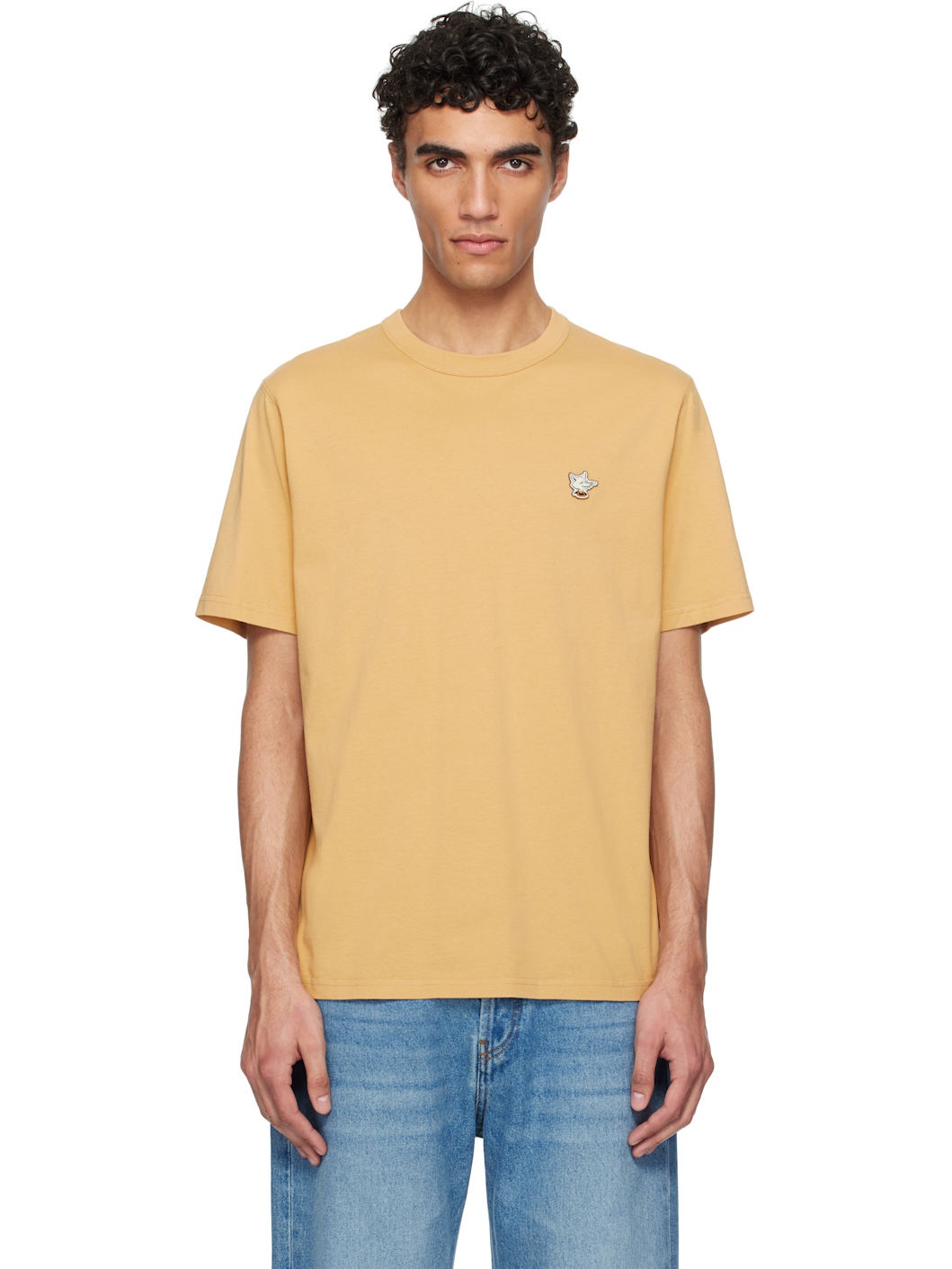 Yellow Barista Fox Patch Relax T-shirt - 1