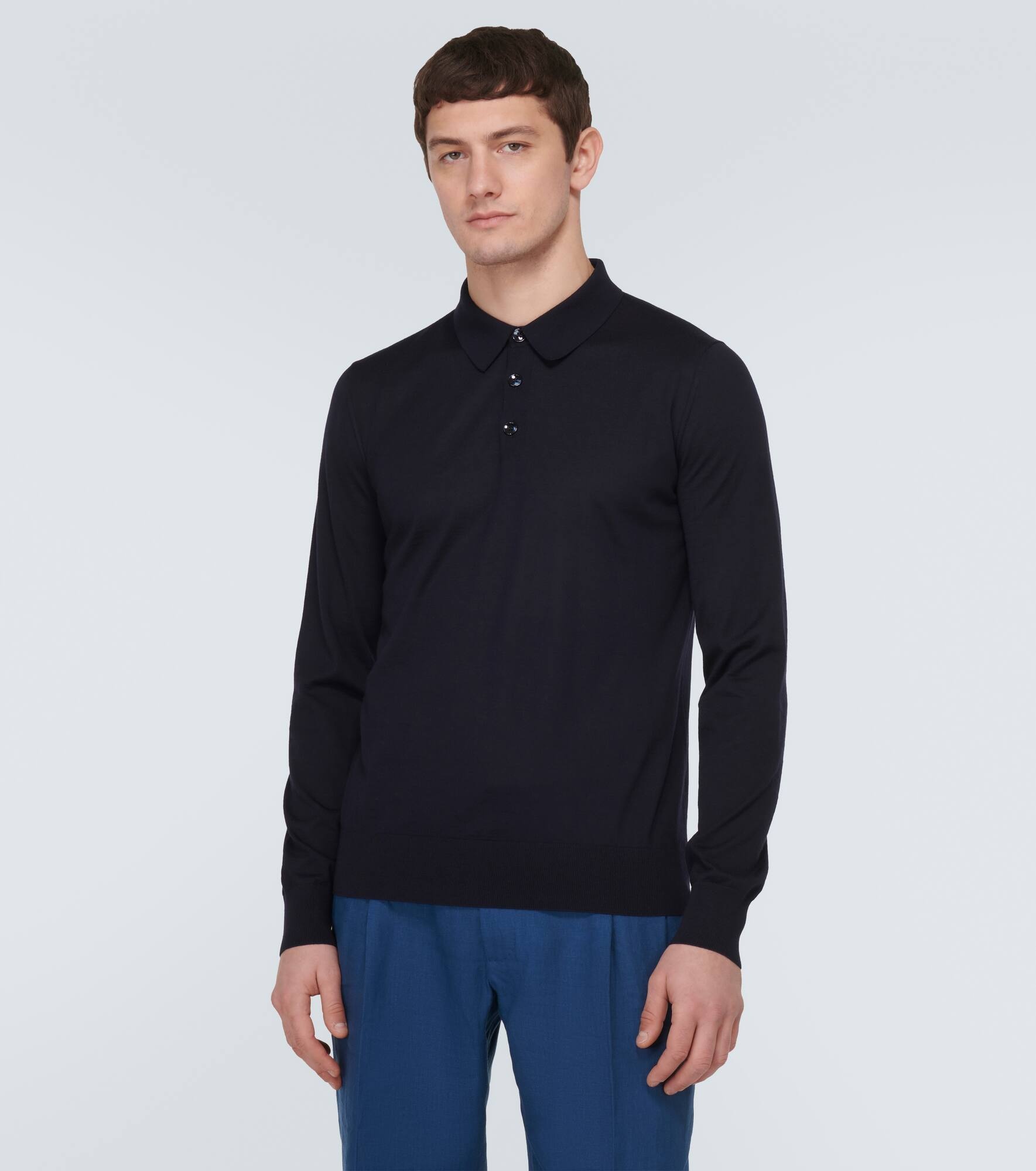 Cashmere polo sweater - 3