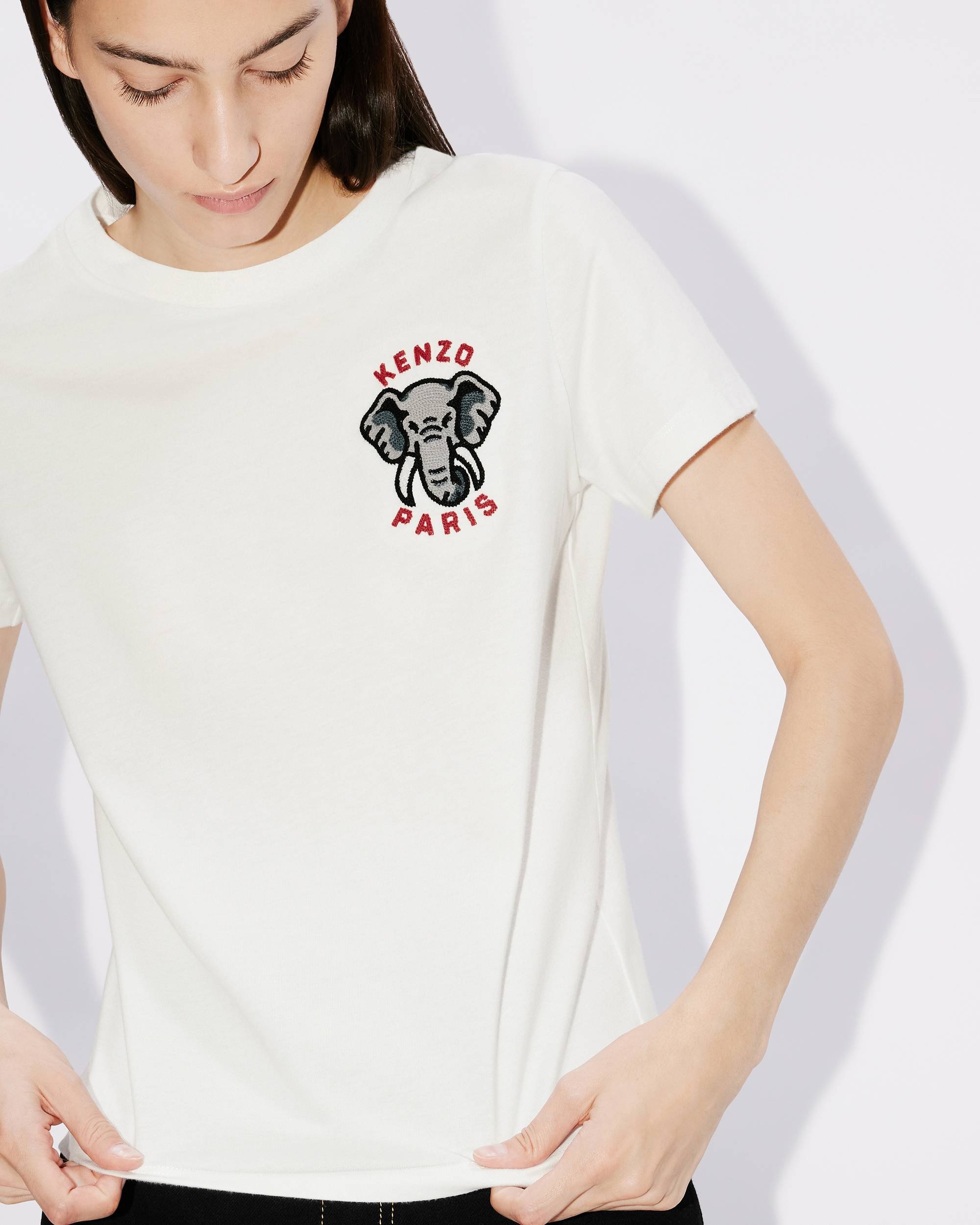 'KENZO Elephant Crest' embroidered T-shirt - 7