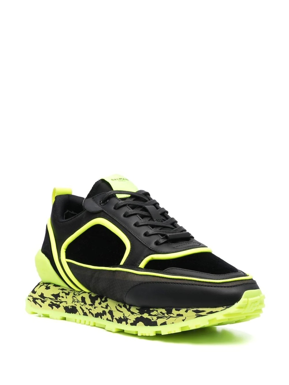 contrast-sole low-top sneakers - 2