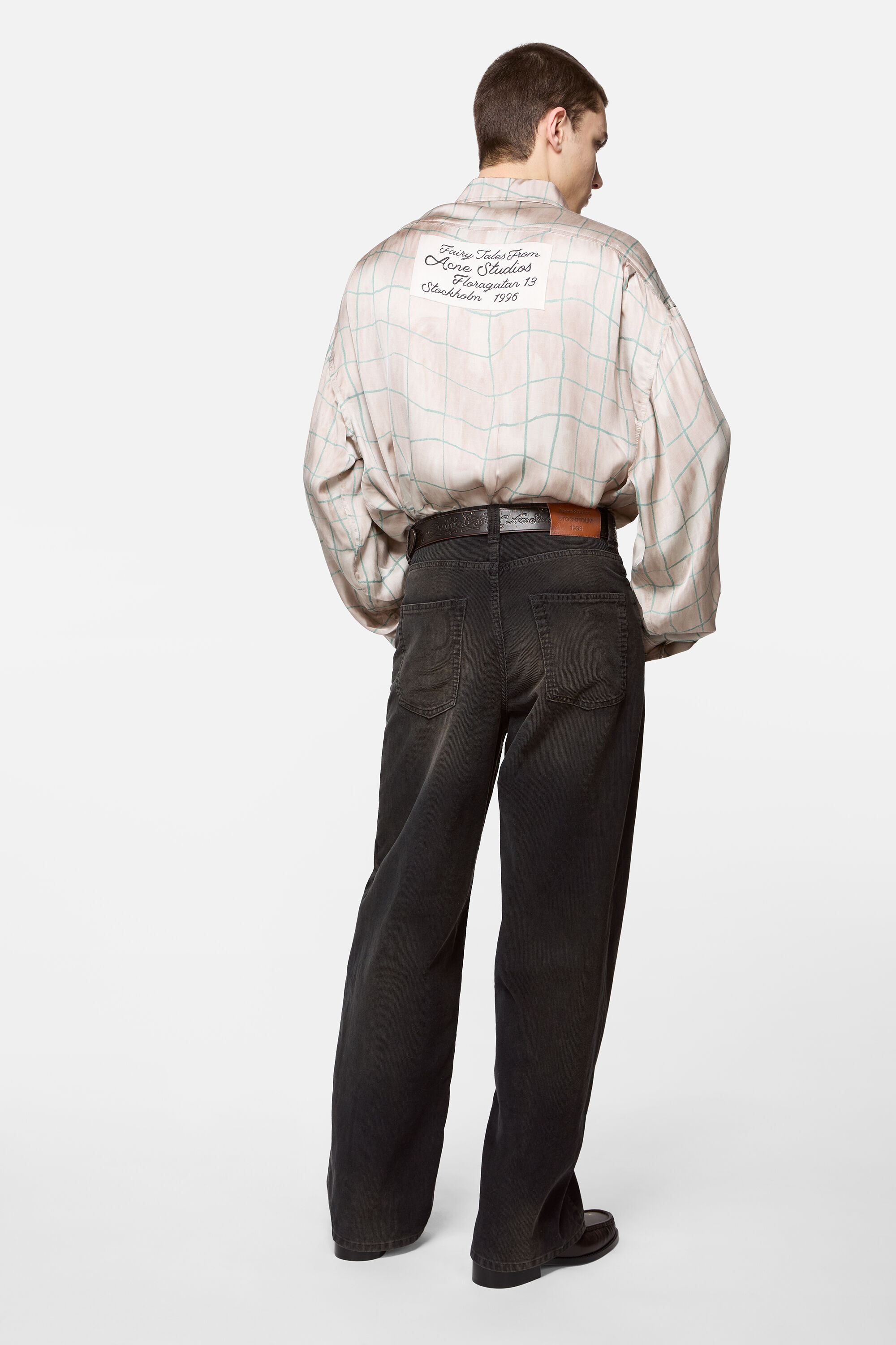 Corduroy trousers - Black - 3