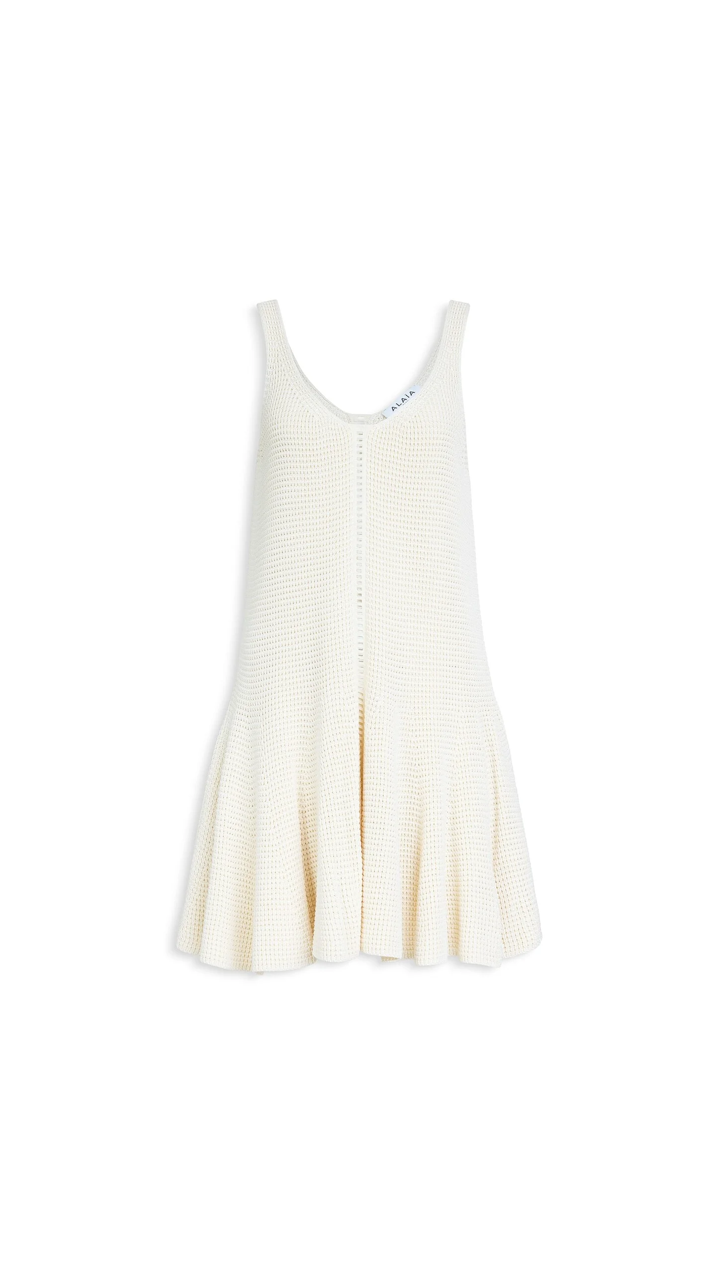 WAFFLE GODETS DRESS - 1