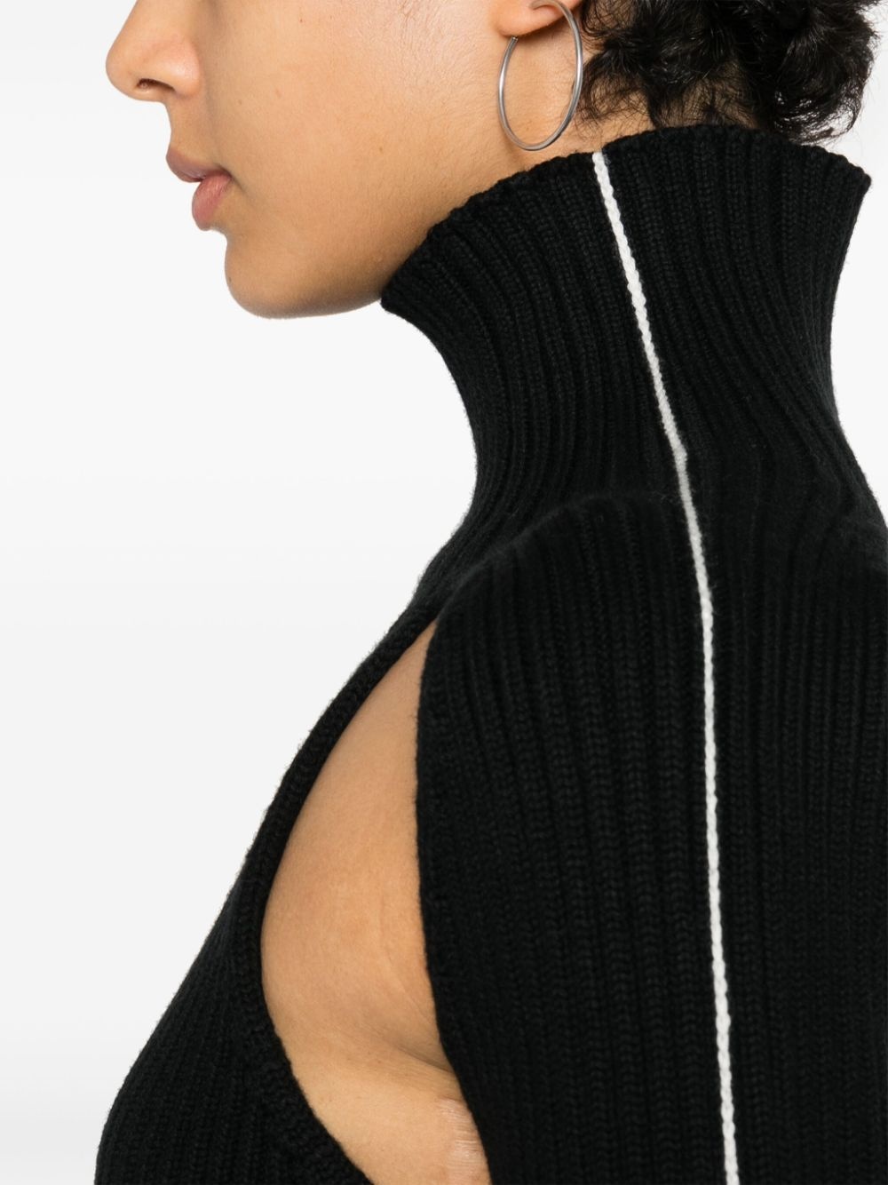 wool cut-out jumper - 5